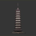 Chinese-style tower, pavilion, pavilion, high tower, ancient building 3d model