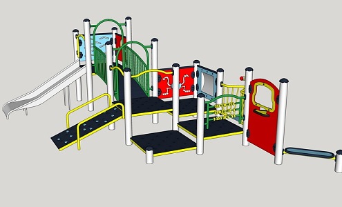 Children's amusement facilities 3d model