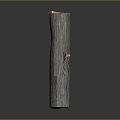 Round Wood Stakes Wood Section Wood Wood Wood Wood Stick Wood Block Bark Sump Dead Wood 3d model