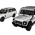 White Luxury Off Road SUVs With Range Rover And Mercedes G Class Design