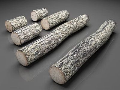 Natural Wood Logs With Stone Like Texture For Home Decoration Projects 3d model Natural Wood Logs With Stone Like Texture For Home Decoration Projects 3d model