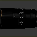 Professional Black Telephoto Camera Lens With Clear Glass And Grip Rings