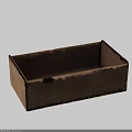 Practical Vintage Wooden Storage Box With Small Lock For Home Daily Necessities