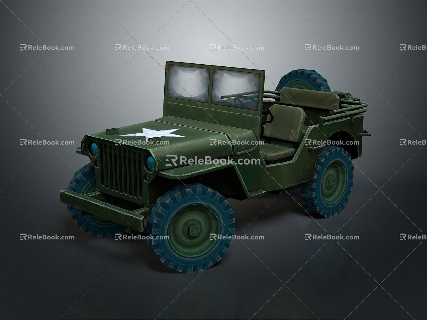 Hummer Pickup SUV SUV Jeep Four-wheel Drive Four-wheel Drive Off-road Vehicle Military Jeep Hummer 3d model