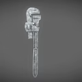 Adjustable Wrench With Durable Metal Construction For Plumbing Repair Essential Hardware Tool