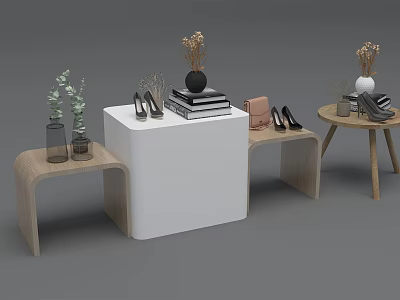 Modern display table ornaments 3d model