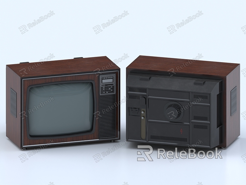 Retro TV TV TV black and white TV old TV model