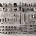 Various Types Of Hardware Tools Including Screws Nuts Bolts Wrenches And Fasteners