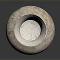 Elegant Cracked Texture Marble Like Decorative Vase With Classic Shape For Home Interior