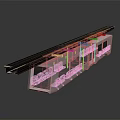 Sleek Black Modern Train With Streamlined Design Multiple Carriages And Glass Windows 3d model