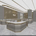 Luxury Boutique Store Interior With Modern Display Counters And Elegant Lighting