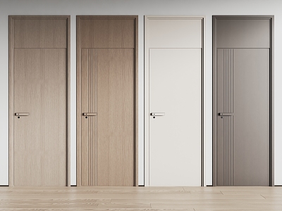 Modern swing door 3d model