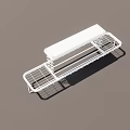 Foldable Metal Clothes Drying Rack With Multiple Drying Rods For Home Use 3d model