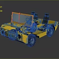 Yellow Open Top Off Road Vehicle With Black Seats And Rugged Design