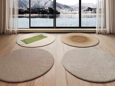 Modern Round Carpet model