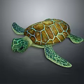 Turtle Cartoon Turtle Snapping Turtle Chickbill Turtle Reptile Cold Blooded Animal Reptile Class 3d model