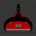 Red Black Heavy Duty Utility Vehicle With Reflective Mechanical Arm For Industrial Use