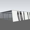 Modern White Sunroom Design With Sleek Sloped Roofs And Clean Structure