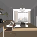 Minimalist Tatami Bedroom Interior Design with Platform Bed Storage Desk and Natural Light