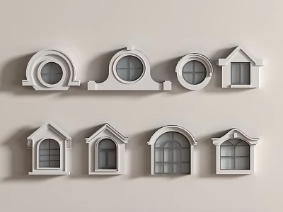 European-style dormers 3d model