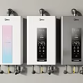 Midea Wall Mounted Water Heaters With Digital Display And Temperature Control 3d model