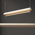 Elegant Modern Pendant Lights With Long Metal Frame And Soft Linen Shade