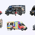 RV Mobile Convenience Store Mobile Commissary 2D 3d model
