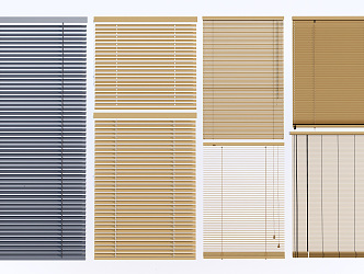 Modern venetian blinds aluminum blinds 3d model