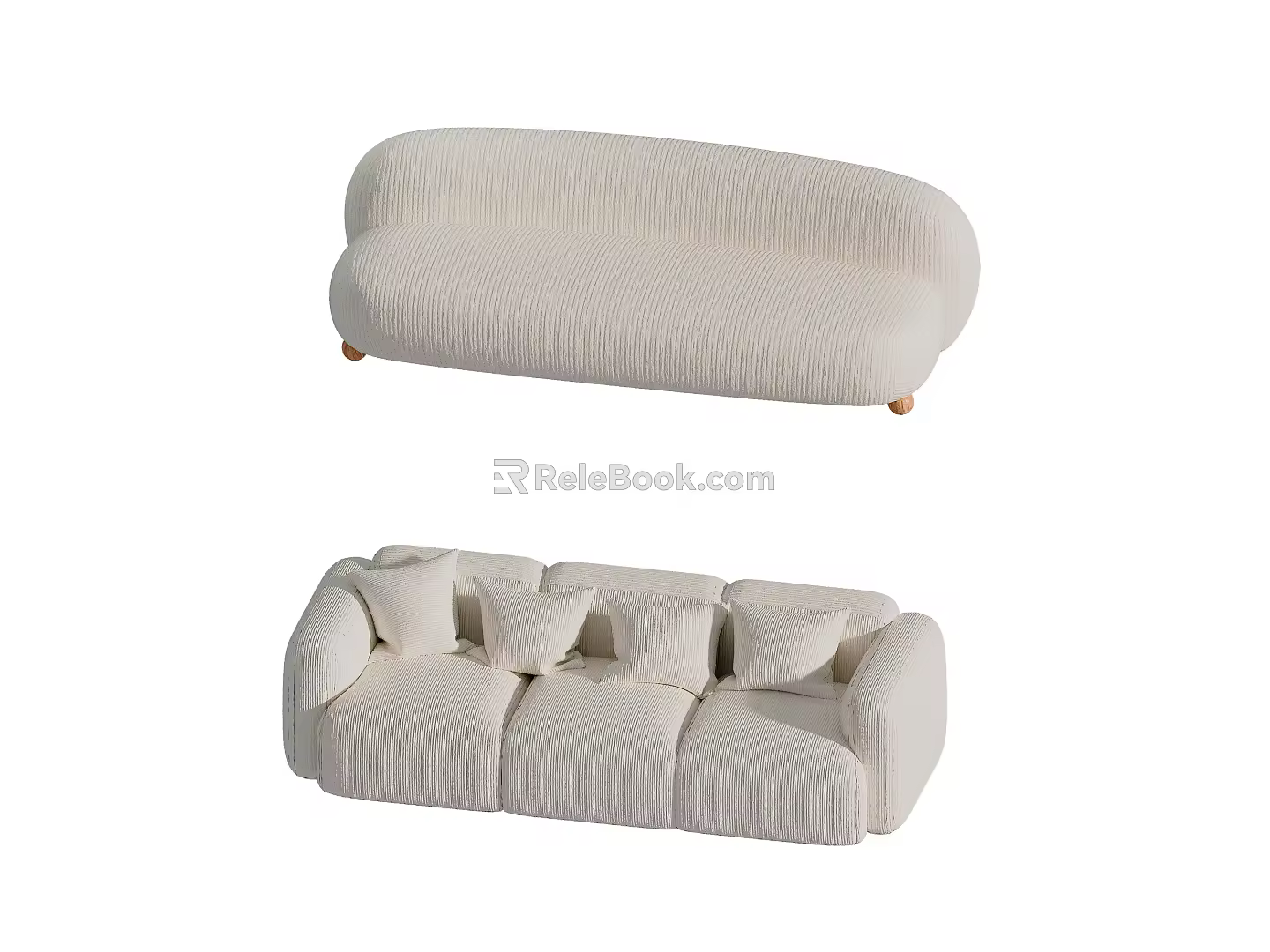 Modern Combination Sofa Multiplayer Sofa 3d model