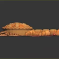 Assorted Baked Goods Including Pie Baguettes Croissants And Cookies On Red White Checkered Cloth