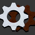 High Quality Metal and Wooden Gears as Essential Hardware Tools Components 3d model