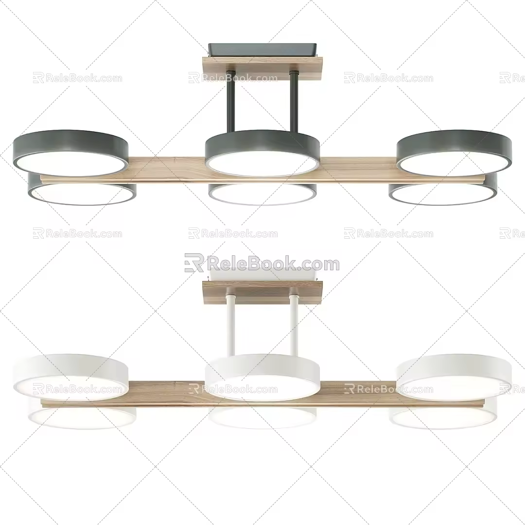 Nordic Simple Chandelier 3d model