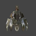 Industrial Metal Mechanical Gripper With Multi Jaw Structure And Bolts
