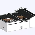 Ancient Chinese Architecture Traditional Design With Black Tiled Roof And Courtyard Structure