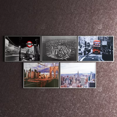 landscape painting 3d model