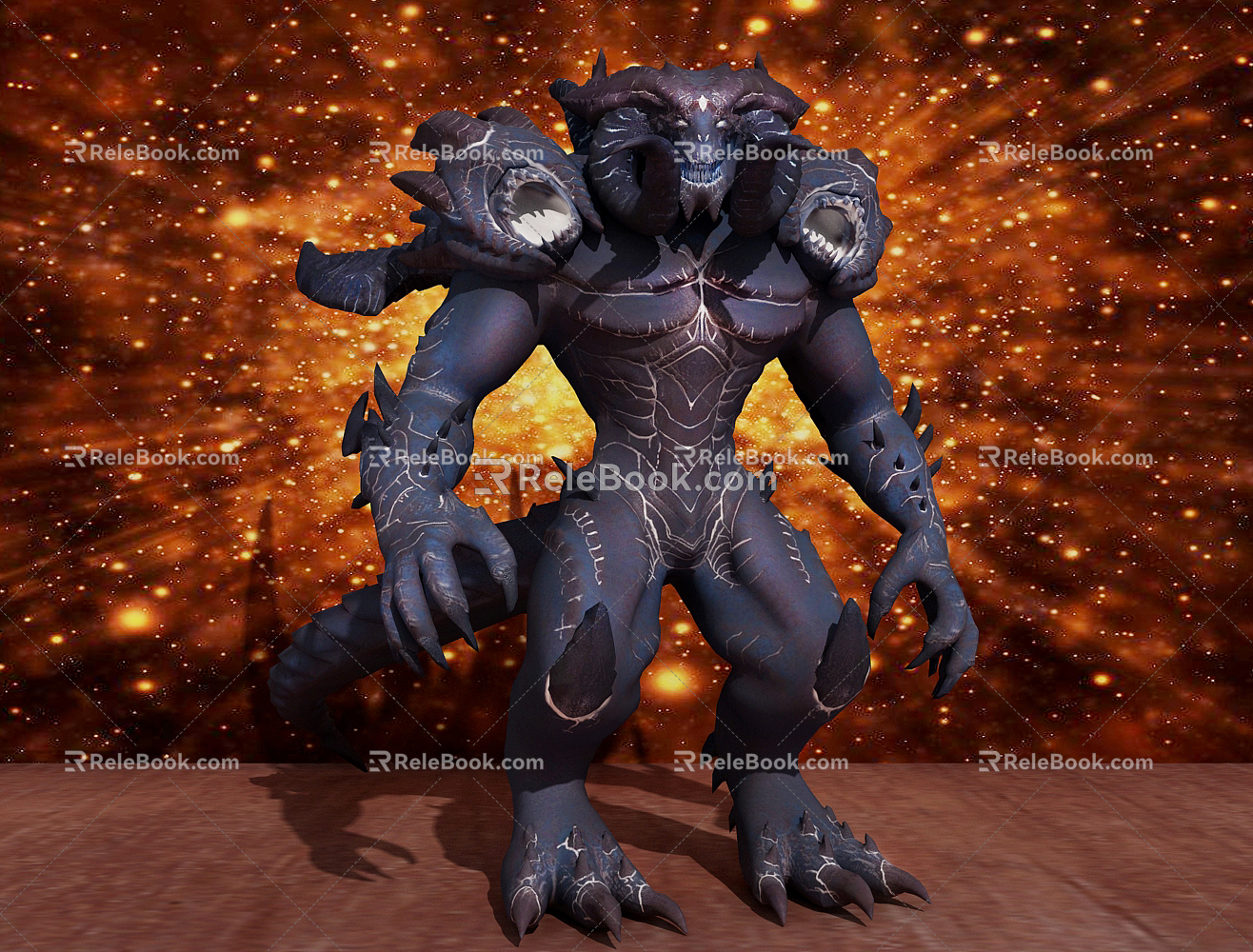 Modern game character Diablo character 3d model