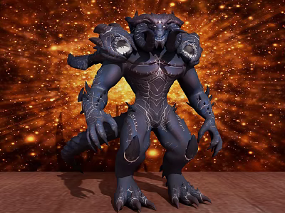 Modern game character Diablo character 3d model