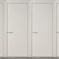Modern White Hinged Doors With Sleek Design For Home Interior Use 3d model