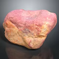 Natural Pink Orange Decorative Stone With Rough Surface And Rich Texture 3d model