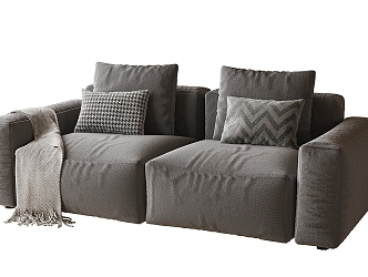 Double sofa 3d model