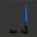 Professional Golf Putter With Black Body Blue Shaft And Ergonomic Design