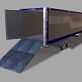 Optimus Prime Game Movie Character In Truck Form With Blue Logo And Semi Trailer