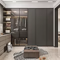 Elegant Modern Bedroom Design With King Size Bed Wall Art Plush Rug And Nightstands