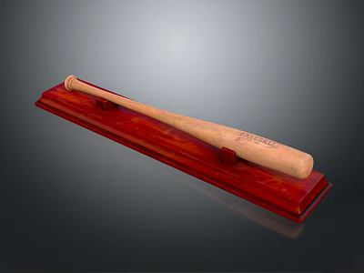 Baseball Bat Baseball Balls Sports Equipment Fitness Equipment Sports Equipment 3d model