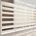 Modern bookshelf set 3d model