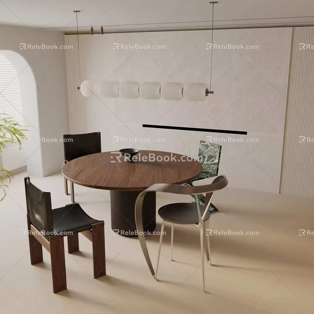 Modern table combination 3d model
