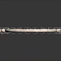 Exquisite Silver Handbag Accessory Featuring Traditional Floral Pattern And Pearl Details
