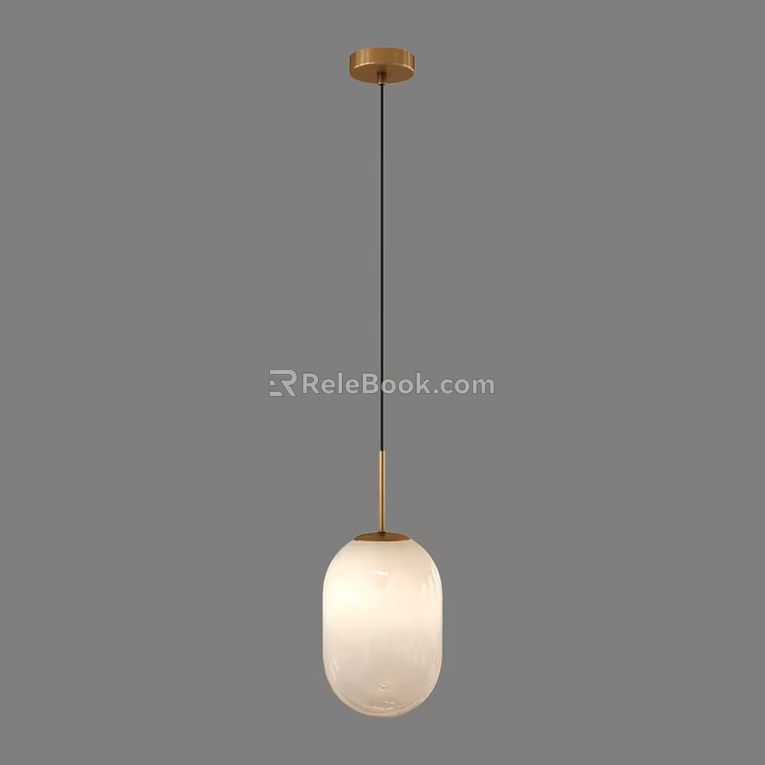Simple Light Luxury Chandelier 3d model