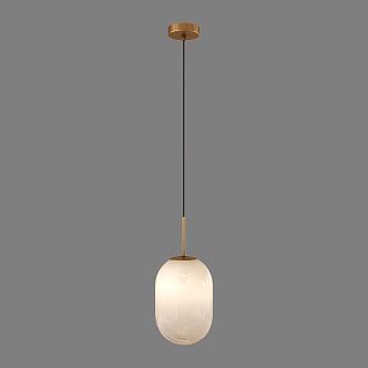 Simple Light Luxury Chandelier 3d model