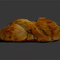 Delicious Homemade Baked Bread With Golden Crust Sesame Seeds Twisted Shape And Soft Fluffy Texture